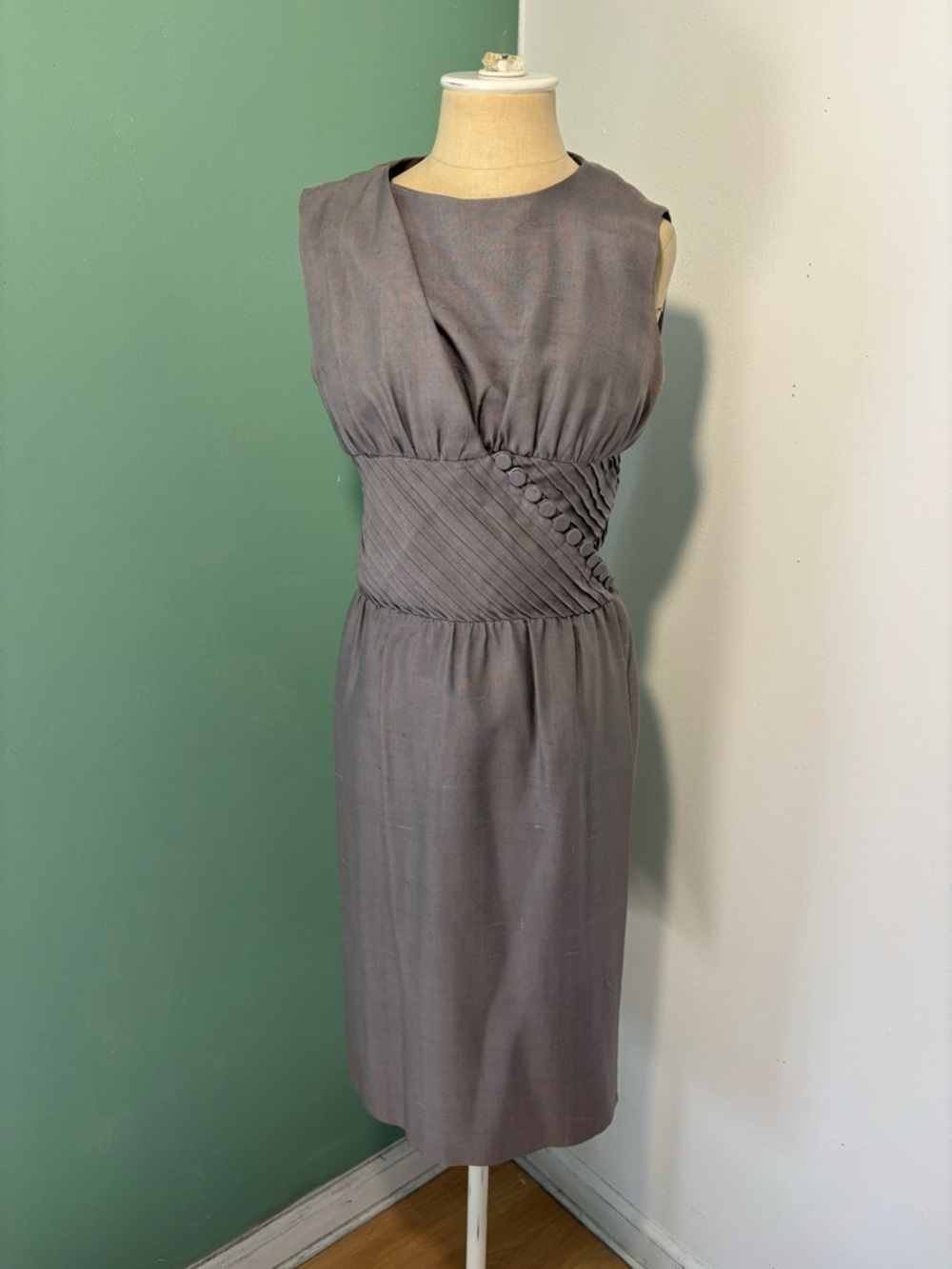 Vintage 1950’s Suzy Perette Grey Cocktail Dress